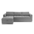 Soma Dawn Gray Left Sectional Sofa Bed